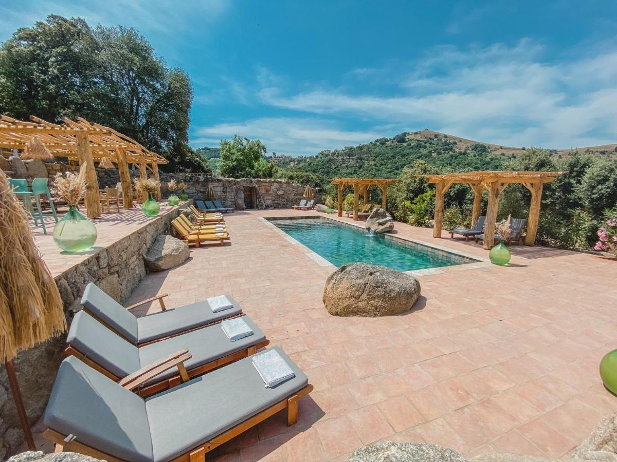 Residence De Luxe 4 Etoiles A Pietralba, 4 Logements Piscine Chauffee Balagne Buitenkant foto