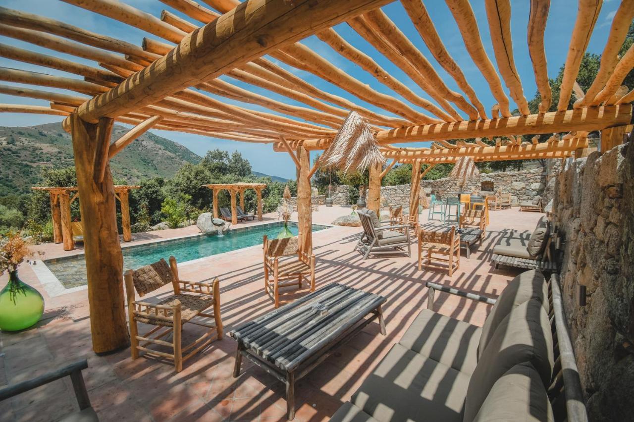 Residence De Luxe 4 Etoiles A Pietralba, 4 Logements Piscine Chauffee Balagne Buitenkant foto